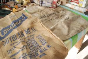 Lot of vintage sacks...
