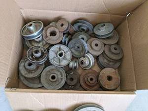 Box of Various Sized Pulleys See P...