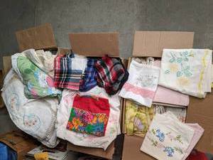 (3) Boxes of Pillowcases, Sheets, a...