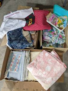 (3) Boxes of CraftingSewing Materi...