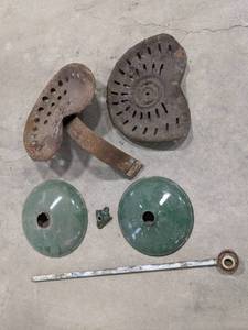 (2) Vintage Tractor Seats, and Outd...
