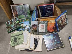 Box Of Vintage Records (Johnny Cash...