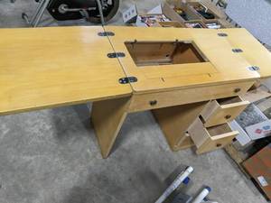29.5 X 17.25 X 30.75 Wood Sewing...