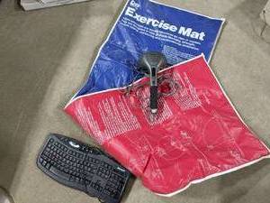 Exercise Mat, Microsoft Keyboard, a...