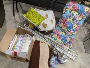 Curtain Rods, Blankets, Outdoor Cha...