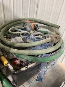 Large Tub of Pumps & Hoses