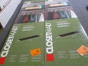 2 closetmaid style 48 inch top shel...