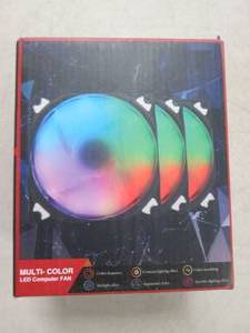 multi color led computer fan ...