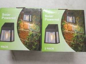 22 packs of solar powered lights...