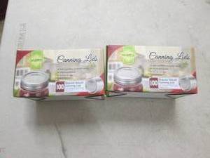 2 boxes of 100 regular mouth canni...