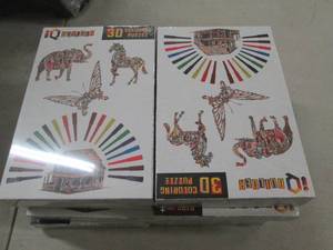 lot of 8 3d coloring puzzles ...