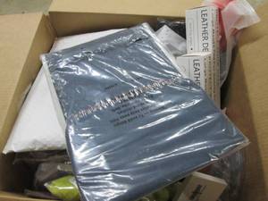 box of leather desk pads and more ...