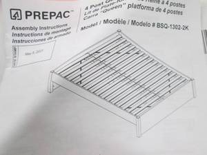 4 post queen patform bed ...