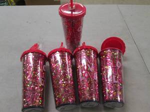 5 new 22floz love tumblers  with st...