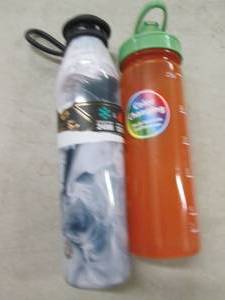 2 water bottles ...