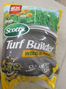 bag of scotts turf builder weed and...
