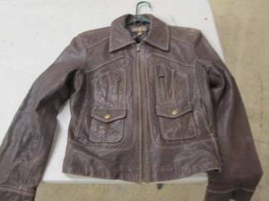 womens brown xl wilson leather jack...
