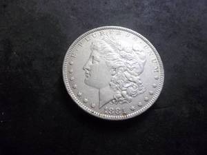 1881 O Morgan Silver Dollar