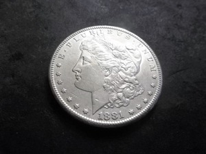 1881 S Morgan Silver Dollar
