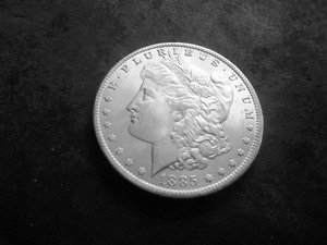 1885 O Morgan Silver Dollar