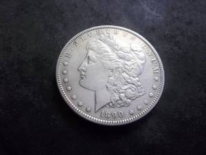 1890 O Morgan Silver Dollar