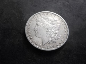 1896 O Morgan Silver Dollar