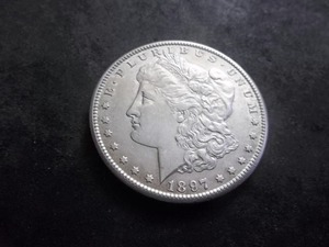 1897 S Morgan Silver Dollar