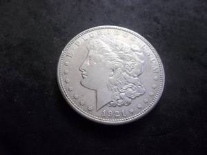 1921 D Morgan Silver Dollar