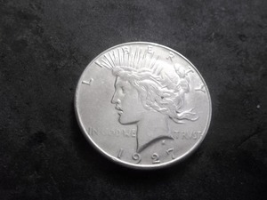 1927 S Silver Peace Dollar