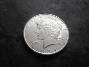 1934 D Silver Peace Dollar