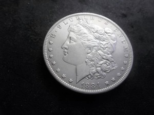 1884 O Morgan Silver Dollar