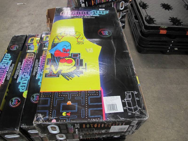 lot 508 image: New in Distressed Box - Arcade1Up - Pac-Man Legacy 12-in-1 Arcade w Riser - Unassembled