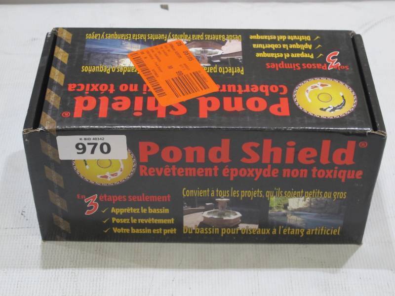 lot 970 image: Pond Armor Pond Shield 1.5-qt. Gray Non Toxic Epoxy