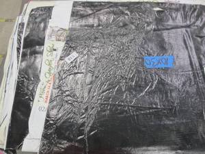 lot 518 image: 10 x 30 11 oz. Black Vinyl Tarp w Advertisement  Reused Billboard  13 mil Heavy Duty - A Grade
