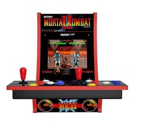 lot 520 image: Arcade 1-Up Mortal Kombat 2 Player Countercade Video Game System