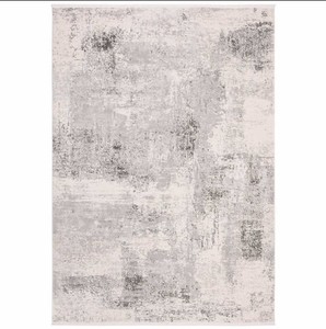 lot 549 image: Reflection Area Rug or Runner, GrayIvory - Rug Size  7 ft. 10 in. x 10 ft.