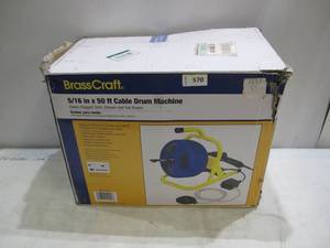 lot 570 image: BrassCraft 516 in. x 50 ft. Cable Drum Machine - Not Working
