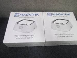 lot 3 image: 2 Magnifik Anti Spill Pet Bowls...