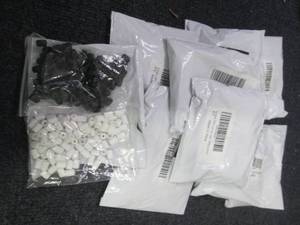 lot 37 image: 8- 200 ct pks Black & White Cord Lo...