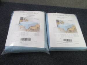 lot 46 image: 2 Light Blue Biscayne Bay Fabric Ta...