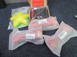 lot 60 image: Dog Leash, Chew Toys...