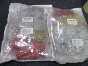 lot 136 image: 2- 30 pks Glitter Decorations...