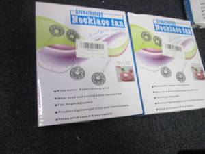lot 153 image: 2 Aromatherapy Necklace Fans...