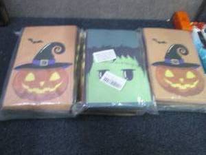 lot 156 image: 3- 48 ct pks Halloween Treat Bags...