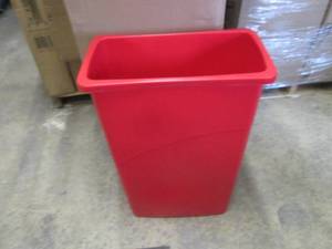 lot 279 image: 4 Uline Thin Trash Cans - 23 Gallon...