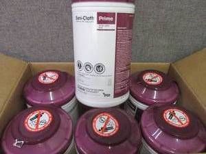 lot 320 image: Case of 6 -70ct Canisters Sani-Clot...