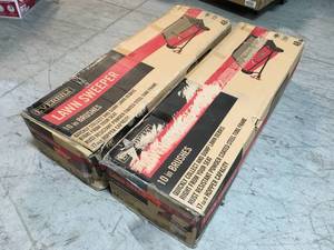Lot of 2 Lawn Sweeper 10 in. Brushes by Everbuilt Customer Returns See Pictures