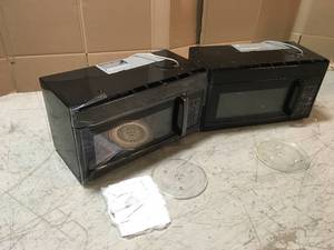 Lot of 2 Assorted 1.6 cu. ft. Over the Range Microwave in Black by Unbranded For  Parts  Customer Returns See Pictures