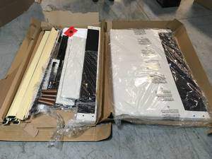 Handale Ivory Queen Upholstery Mid Century Bed by StyleWell Customer Returns See Pictures