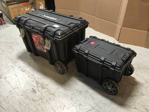 Lot of 2 Mixed Husky Tool Boxes See Pictures